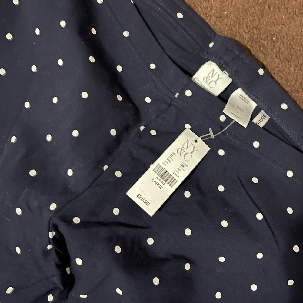 NY&C Full Length Polka Dot Leggings